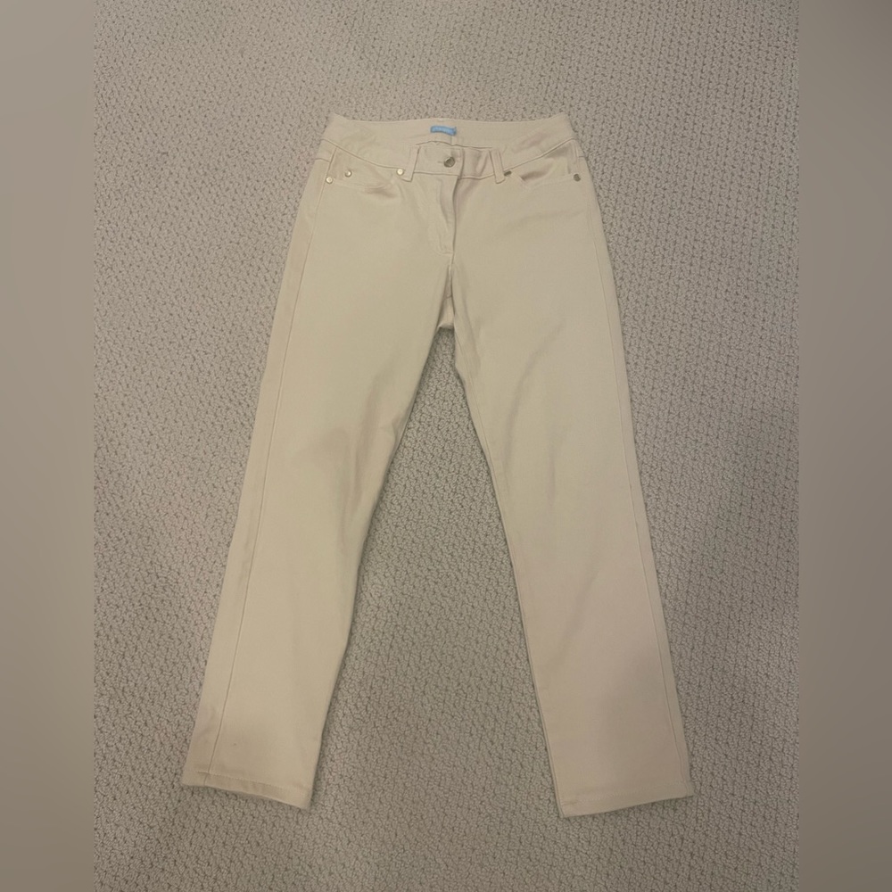 J McLaughlin Cream-Colored Jeans.